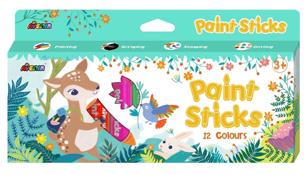 Avenir - Paint Sticks - 12 Colours