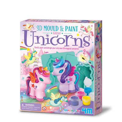 4M - Mould & Paint - 3D Glitter Unicorns