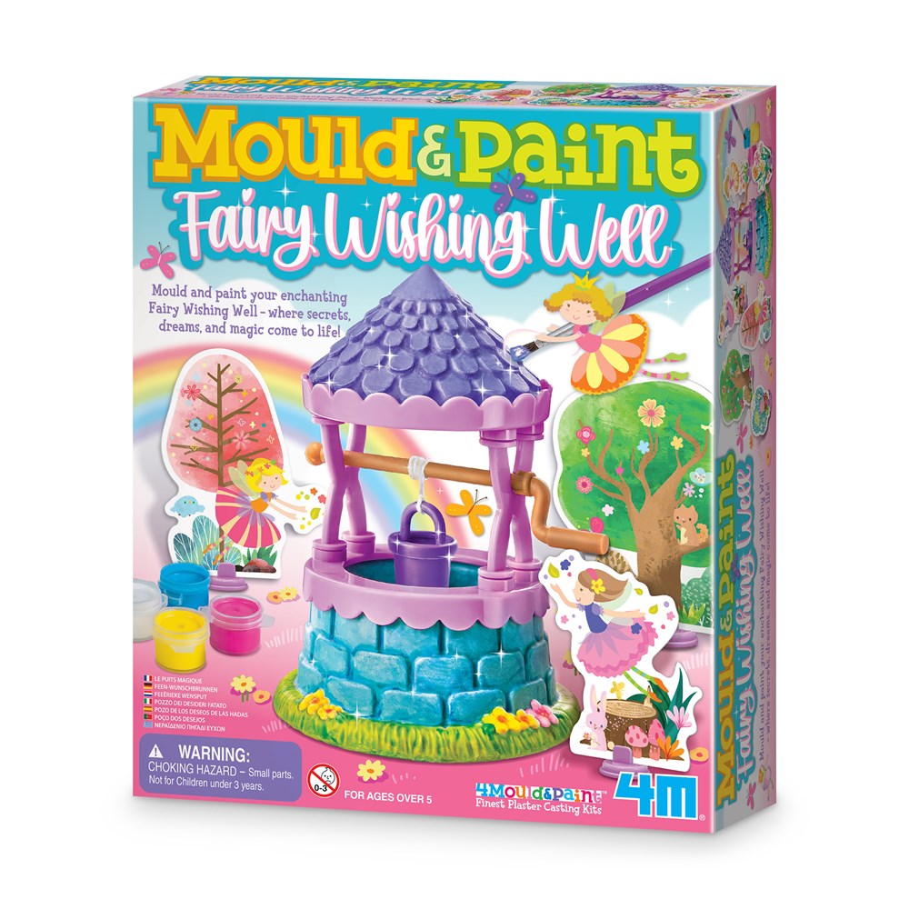 4M - KidzMaker - Mould & Paint Fairy Wishing Well