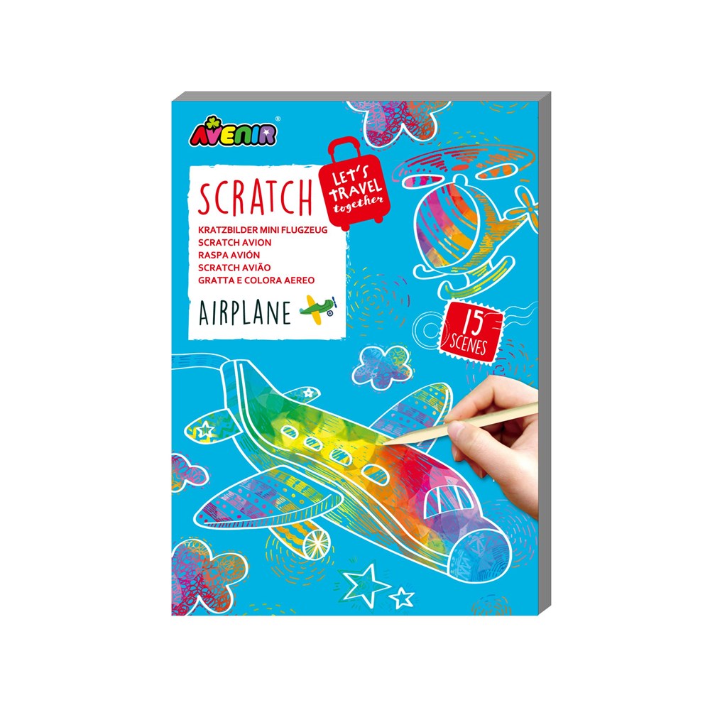 Avenir - Mini Scratch Book - Airplane