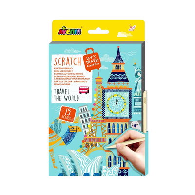 Avenir - A5 Scratch Book - Travel the World