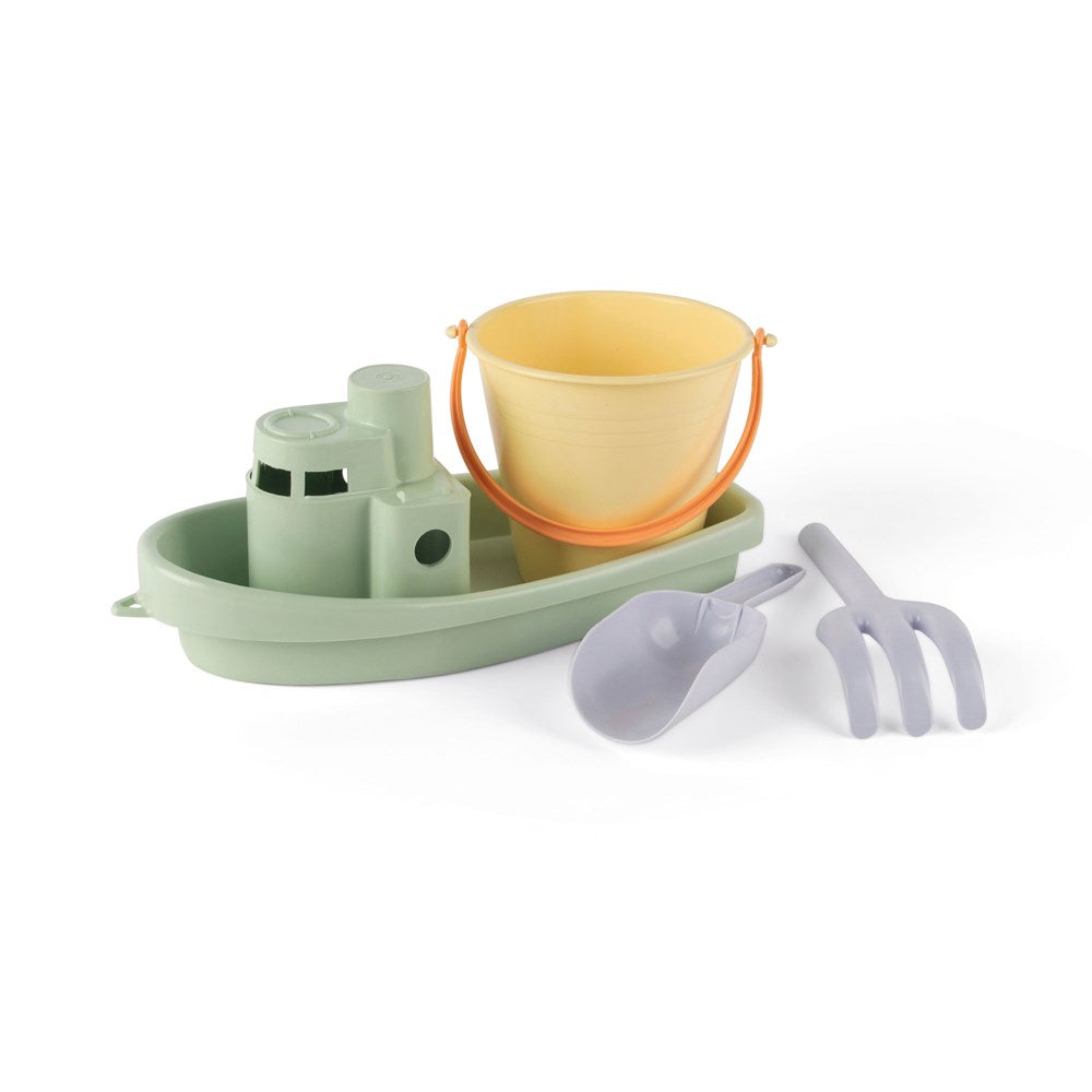 Dantoy - Pastel - Recycled Boat & Sand Set - 4pcs