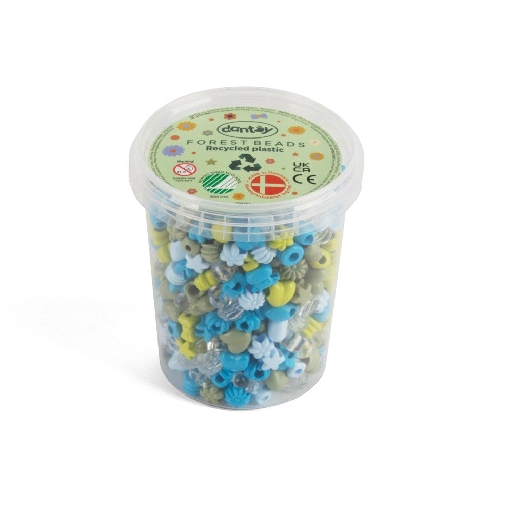 Dantoy - Pastel - Recycled Beads - Forest Colours Large - 520pcs