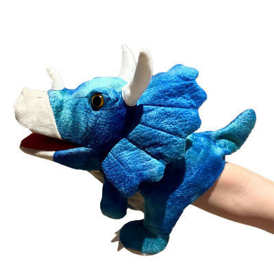 Johnco - Plush Hand Puppet - Triceratops