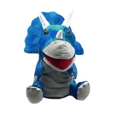 Johnco - Plush Hand Puppet - Triceratops