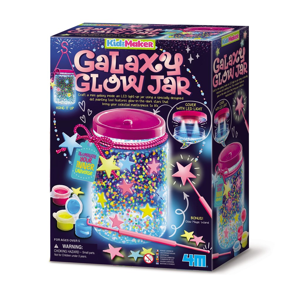 4M - KidzMaker - Galaxy Glow Jar