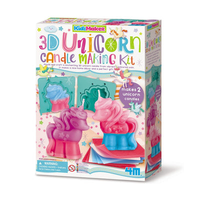 4M - KidzMaker - 3D Unicorn Candle Making Kit