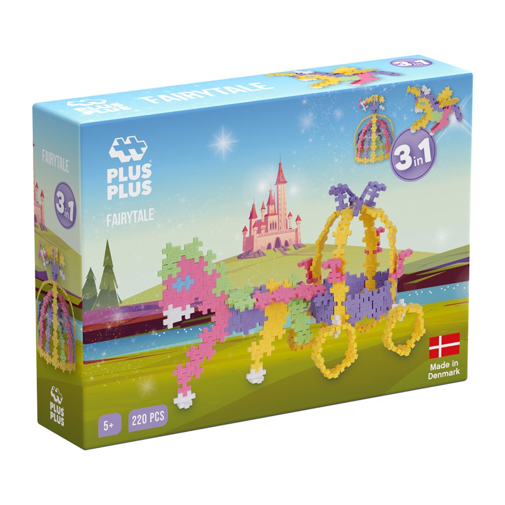 Plus-Plus - Pastel - 3 in 1 - Fairy Tale - 220 pcs