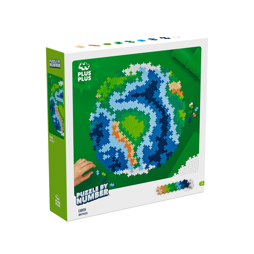 Plus-Plus - Puzzle by Number - Earth 800pcs