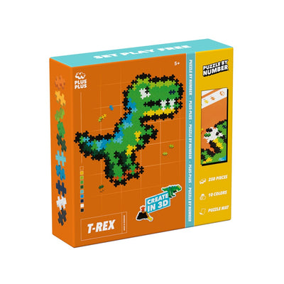 Plus-Plus - Puzzle By Number - T-Rex - 250pcs