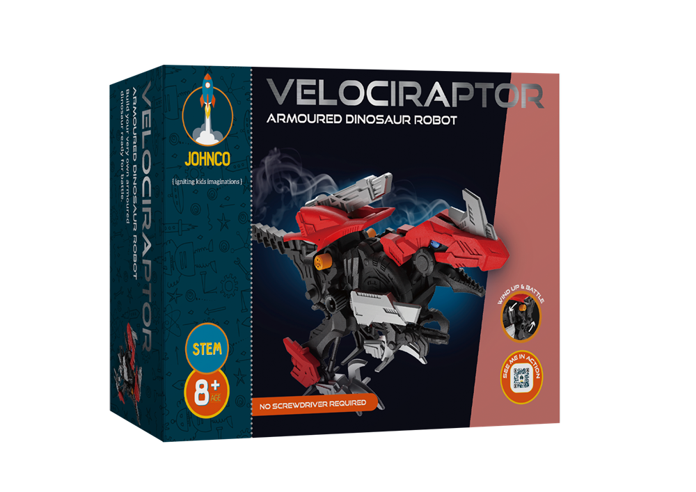 Johnco - Velociraptor - Armoured Dinosaur Robot