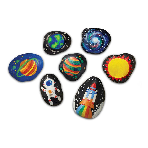 4M - KidzMaker - Glow in the Dark Space Rock Painting - Johnco