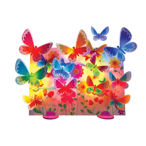 4M - KidzMaker - 3D Glow Butterfly Canvas - Johnco