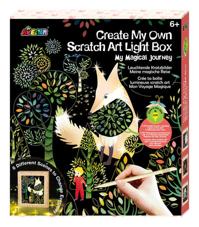 Avenir - Create My Own Scratch Art Light Box - My Magical Journey - Johnco