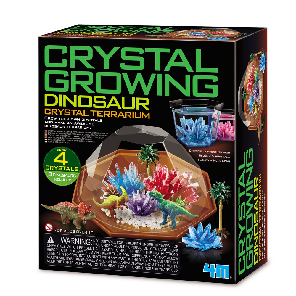 4M - Crystal Growing - Dinosaur Crystal Terrarium - Johnco